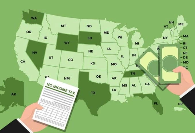 how do states with no income tax work