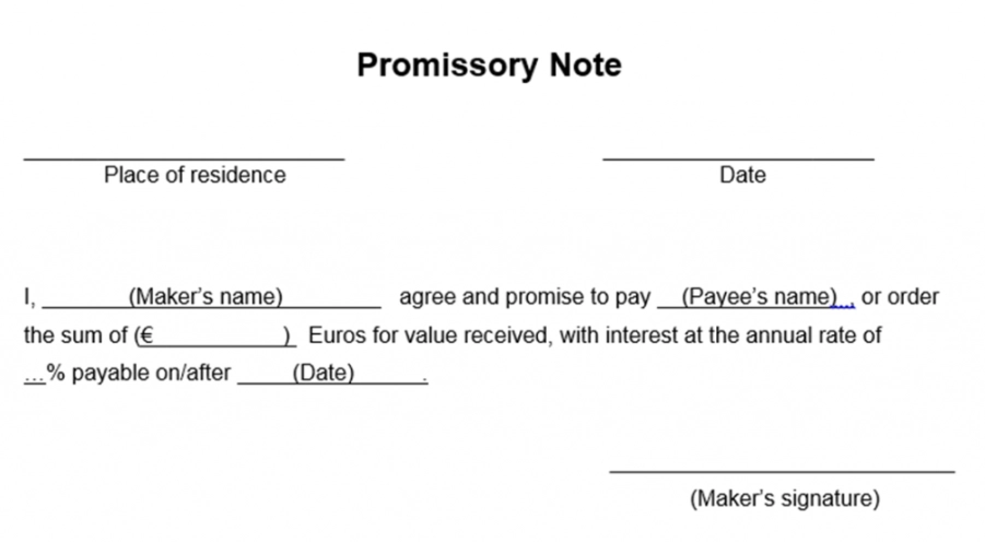 enforce a promissory note