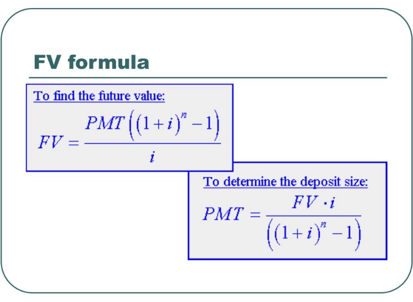 FV calculation